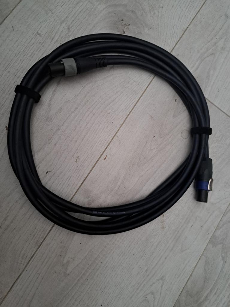 Dap 6m Luidsprekerkabel 2.5mm OFC Koper met Speakon, Audio, Tv en Foto, Audiokabels en Televisiekabels, Ophalen of Verzenden, Zo goed als nieuw