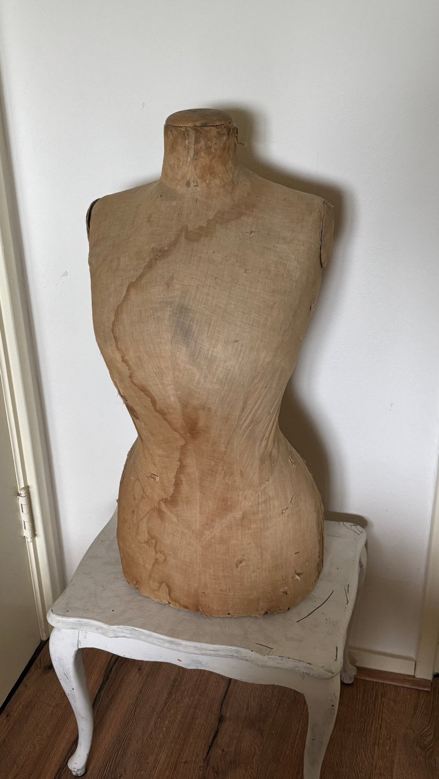 Antieke paspop buste, mannequin taille 62,5 cm, Ophalen of Verzenden