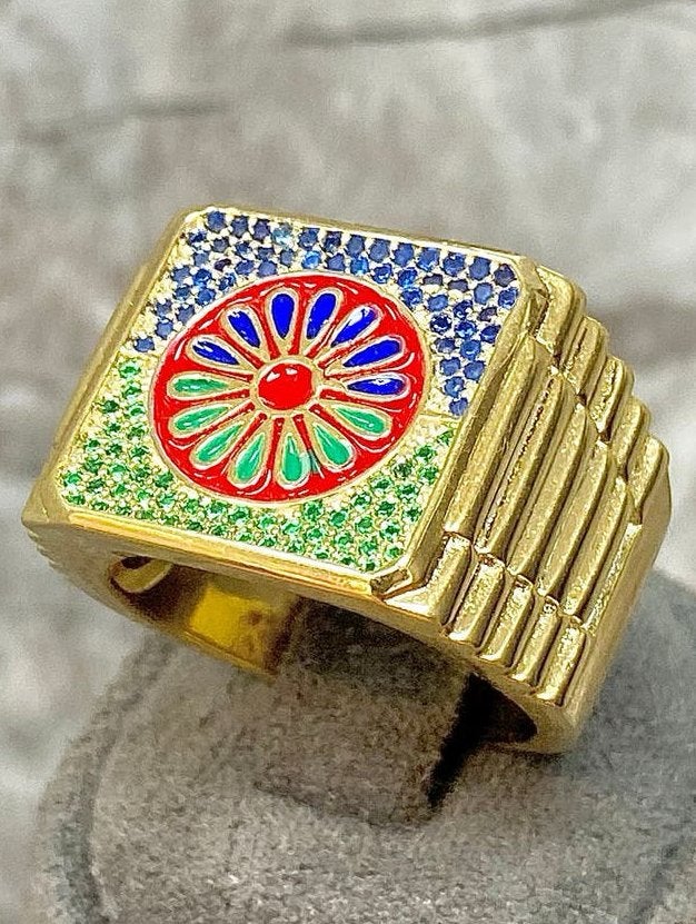 Zilveren Roma Sinti Ring, 20 of groter, Nieuw, Ophalen of Verzenden, Dame of Heer