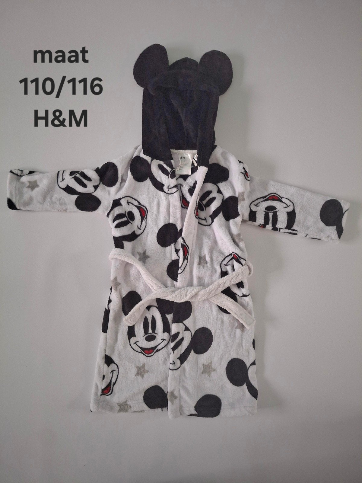 H&M Mickey Mouse Badjas Maat 110/116, Nacht- of Onderkleding, Jongen of Meisje, H&M, Ophalen of Verzenden