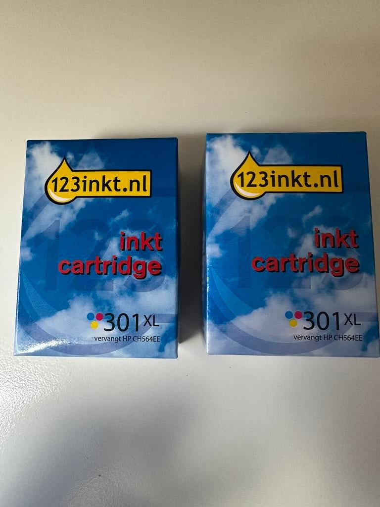 2 Inkt cartridges (123 inkt) XL nr. 301, Ophalen of Verzenden, Nieuw
