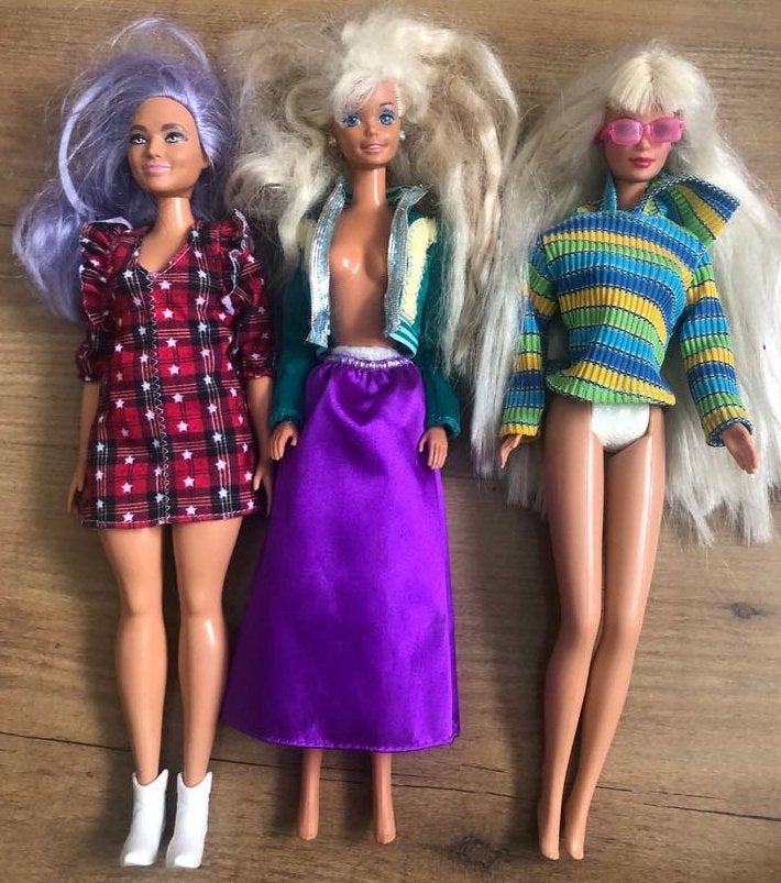 Set van 3 Barbiepoppen en 1 Bratzpop - Diverse stijlen, Kinderen en Baby's, Speelgoed | Poppen, Ophalen of Verzenden, Gebruikt