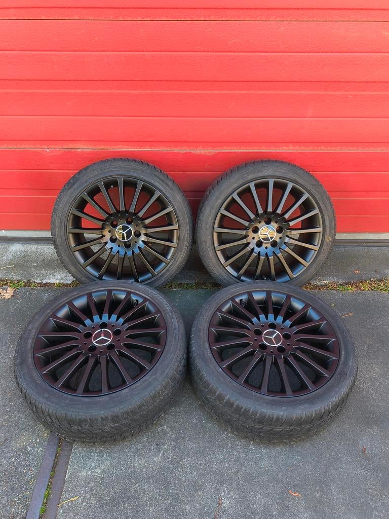 Mercedes velgen 17 inch banden 5x112 c klasse a klasse cla, Auto-onderdelen, Banden en Velgen, Ophalen, Gebruikt, Banden en Velgen