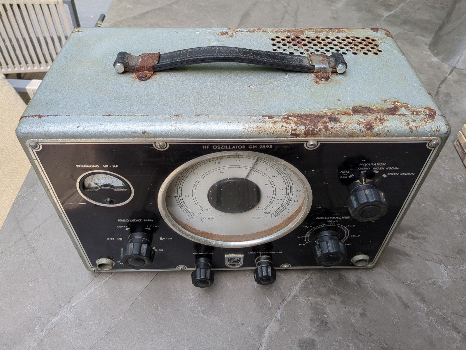 Philips HF Oscillator GM 2893 - Vintage Testapparatuur, Ophalen
