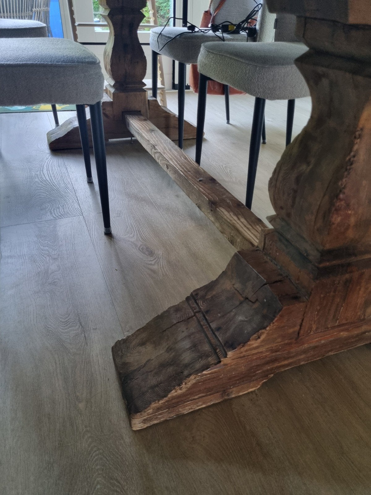 Bruine Kloostertafel 220x100x78 cm, Ophalen