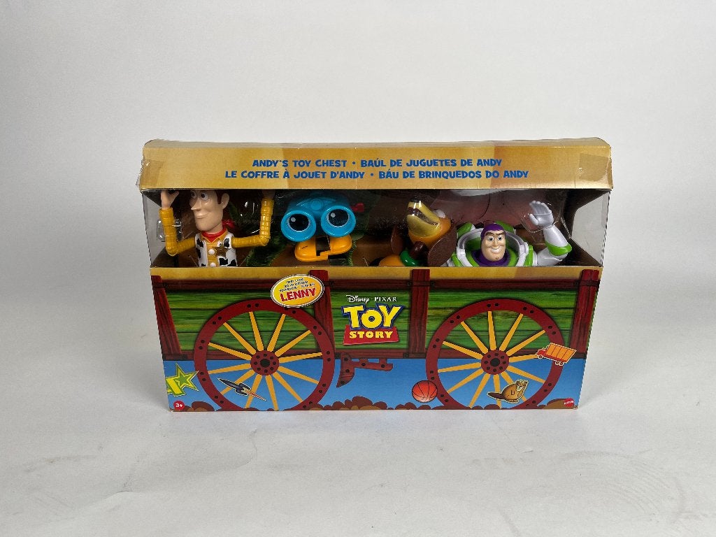Toy Story Andy's toy chest - inclusief Lenny, Ophalen of Verzenden, Overige figuren, Beeldje of Figuurtje