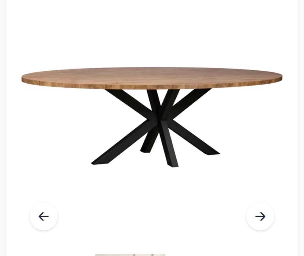 Eettafel Culemborg, Huis en Inrichting, Tafels | Eettafels, Ophalen, Zo goed als nieuw, Rechthoekig, 200 cm of meer