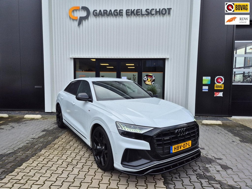 Audi Q8 60 TFSI e quattro S line Plug-in Hybride 22"/Elektr., Auto's, Audi, Automaat, 14 kWh, Gebruikt, 2995 cc