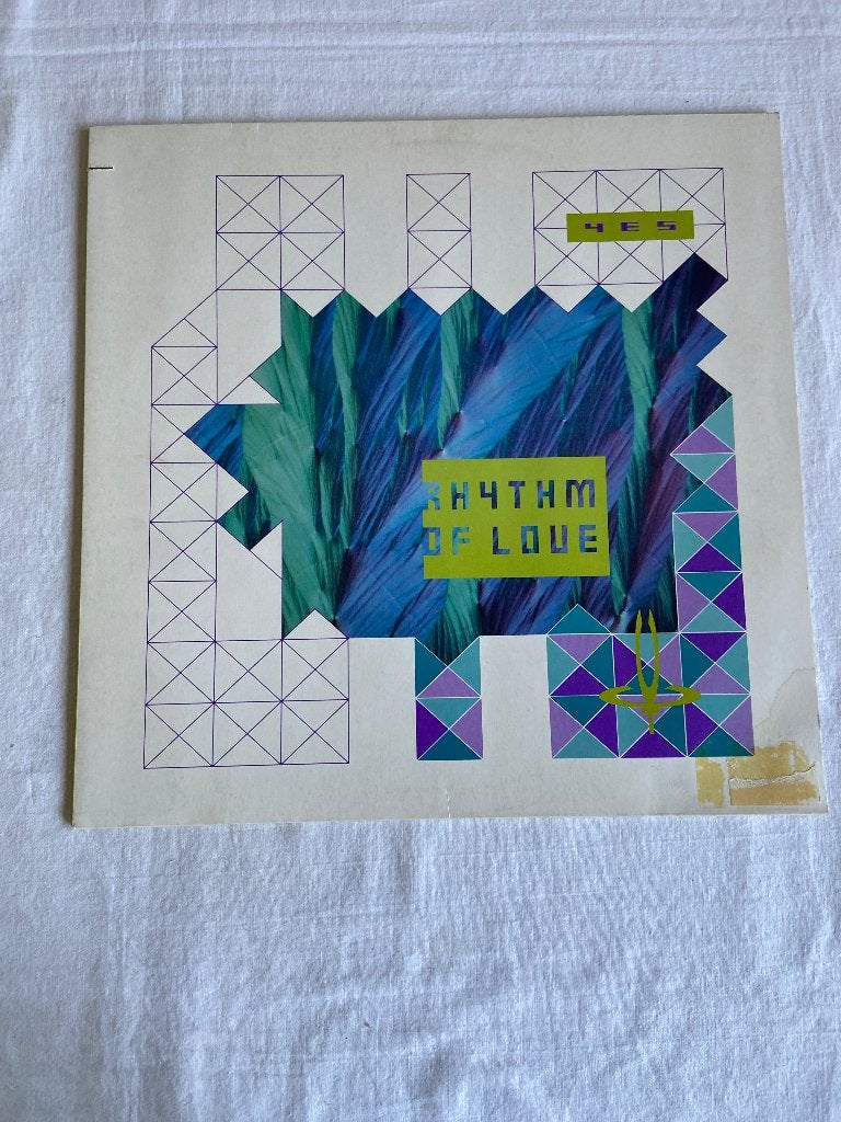 yes  -  rhythm of love  ( Maxi single 12 INCH ), Cd's en Dvd's, Electronic Rock, Ophalen of Verzenden, Zo goed als nieuw, 12 inch