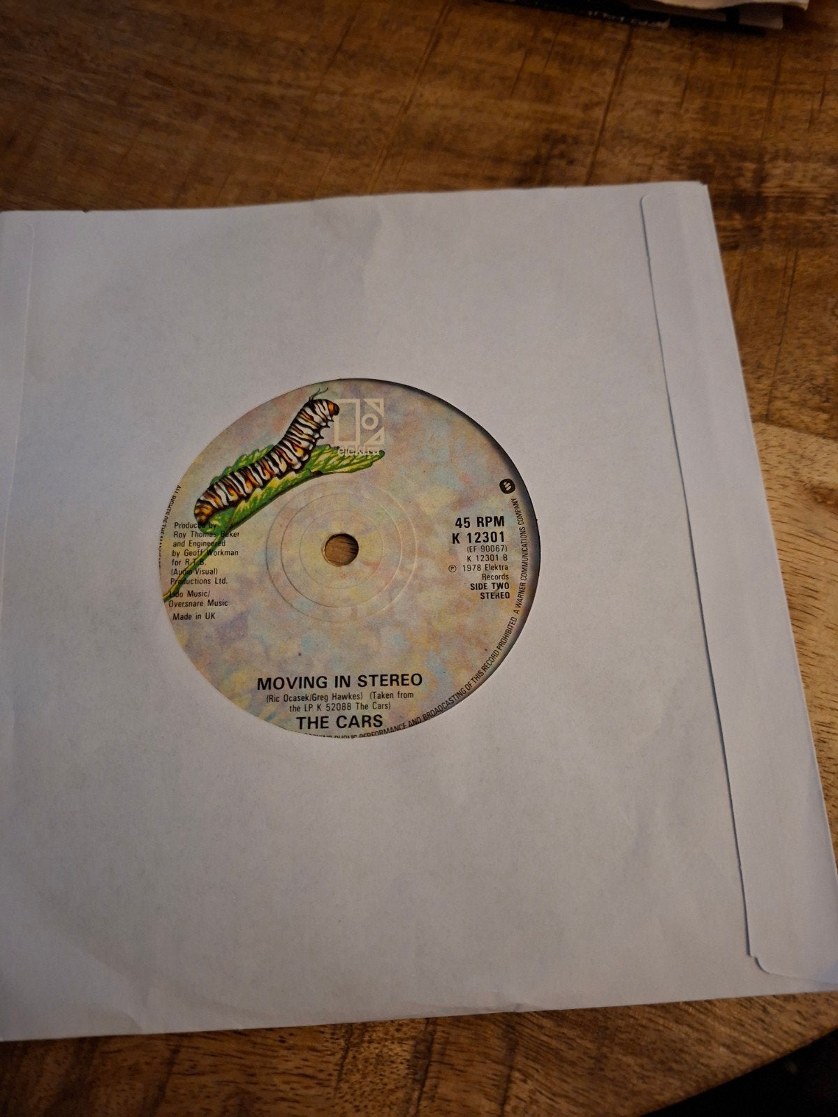The cars / moving in stereo, Ophalen of Verzenden, Zo goed als nieuw, Pop
