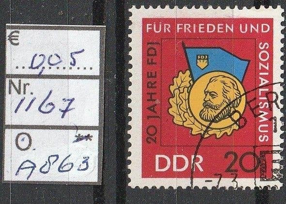 DDR FDJ Michel 1167 Nr.A863g, Verzenden, DDR, Gestempeld