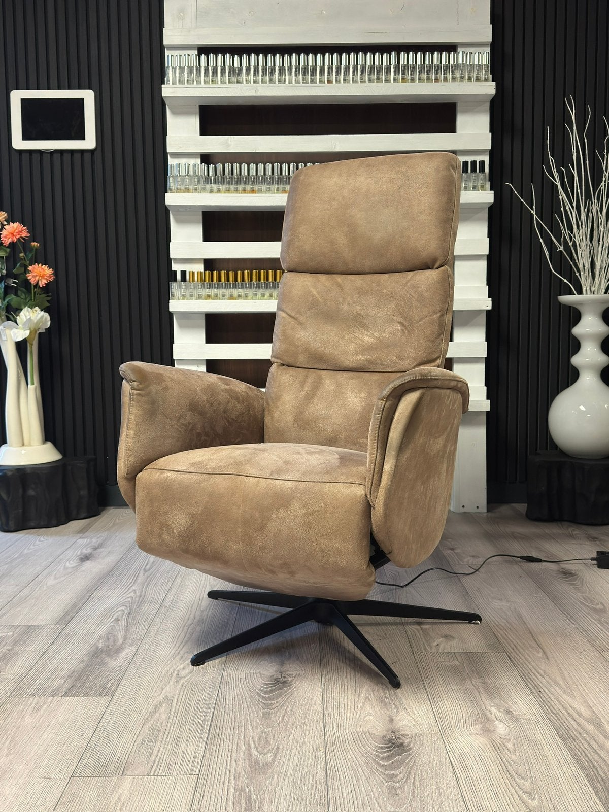 Relax stoel Hjort Knudsen Micro leder bezorgen mogelijk, Ophalen of Verzenden, Zo goed als nieuw, 75 tot 100 cm, 50 tot 75 cm