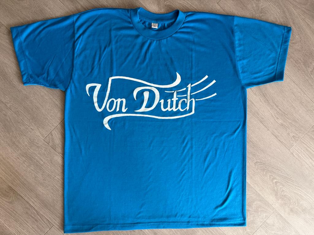 Vintage XXL Von Dutch shirt. Nieuw, maar even gewassen. NOS!, Ophalen of Verzenden, Nieuw, Overige maten, Blauw