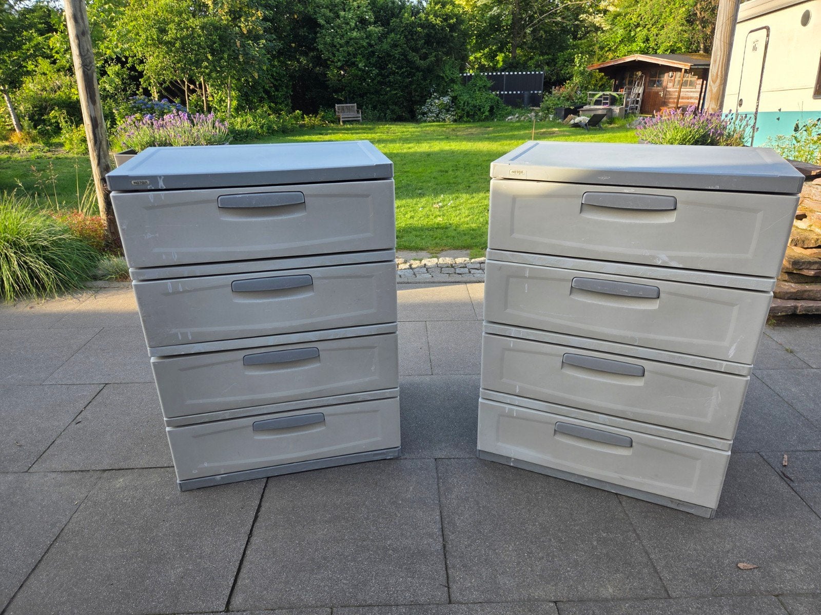 Keter Tuinkast met 4 lades - 90x65x45 cm (per stuk), Ophalen