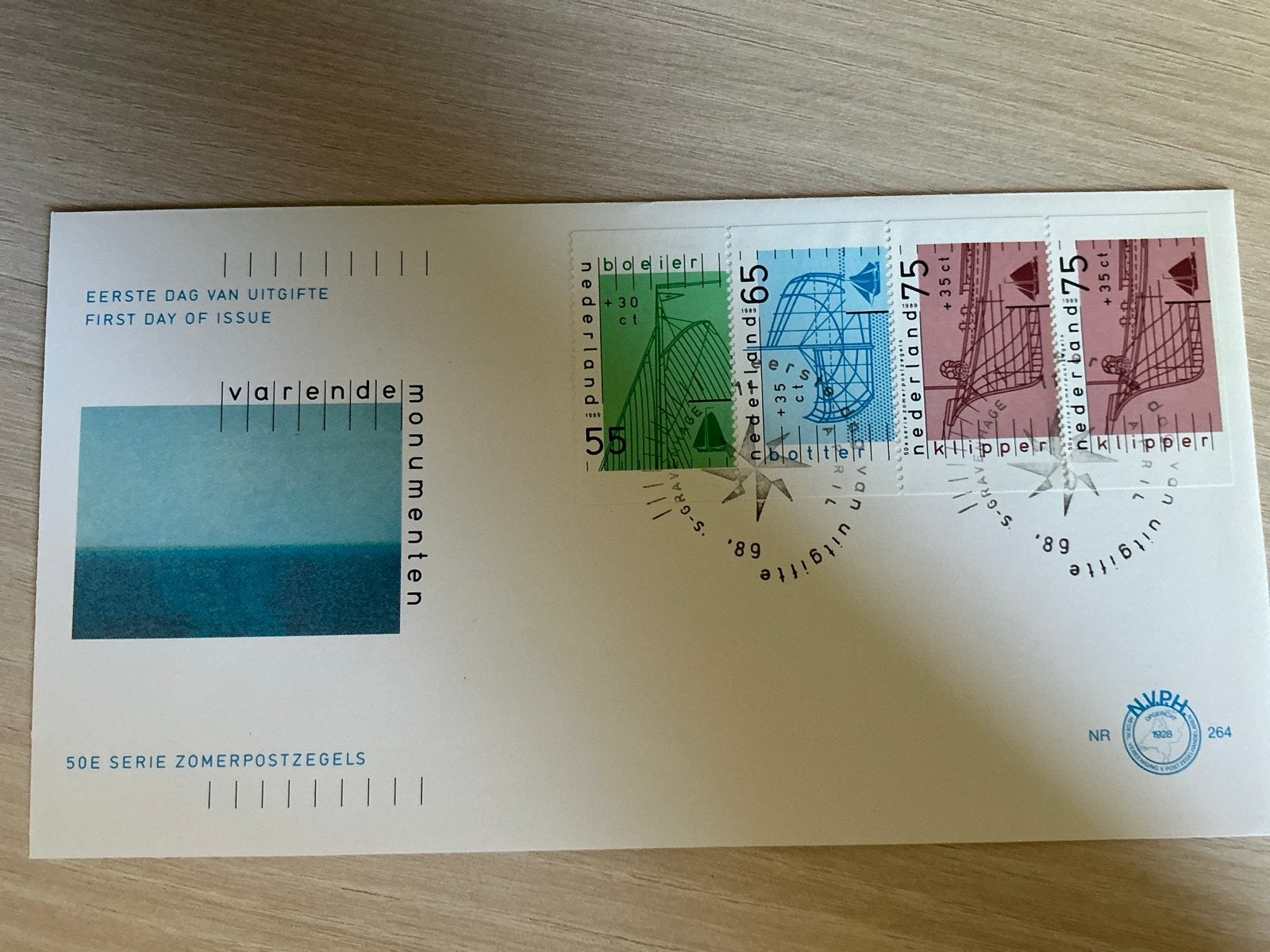 Eerste Dag Uitgifte Zomerpostzegels 1989 - Varende Monumente, Postzegels en Munten, Verzenden, Onbeschreven, Nederland
