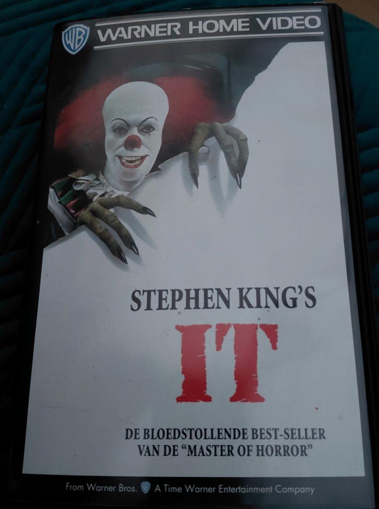 Stephen King's IT - VHS (Warner Home Video) horror, Cd's en Dvd's, VHS | Film, Gebruikt, Horror, Vanaf 16 jaar, Ophalen of Verzenden
