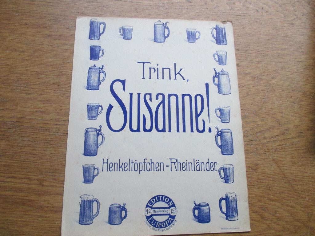 Trink susanne !, Ophalen of Verzenden, Gebruikt, Artiest of Componist, Populair