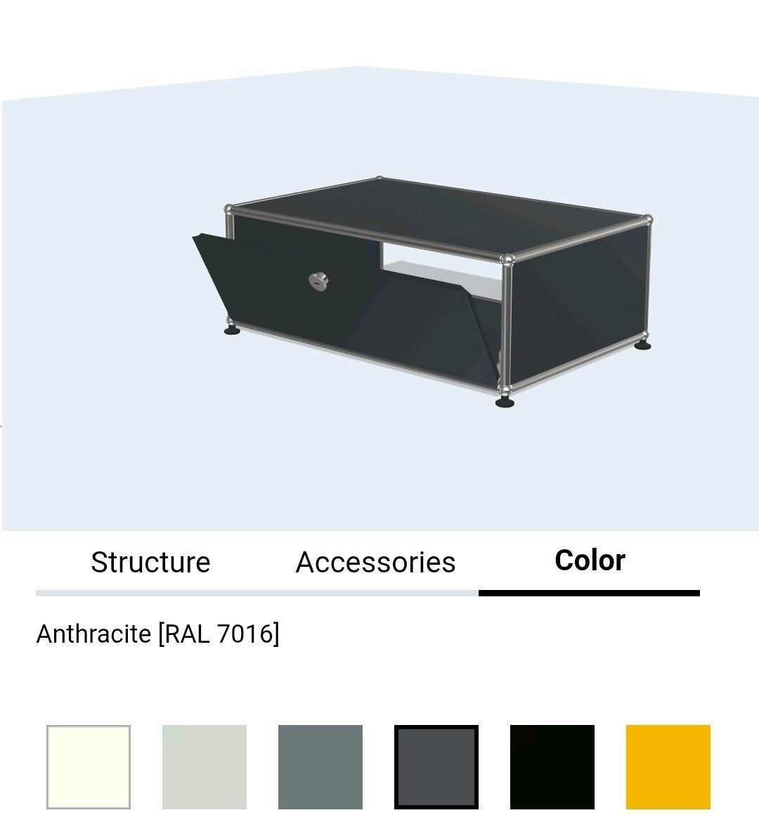 USM Haller kast TV audio hifi salontafel dressoir met klep, Ophalen, 25 tot 50 cm