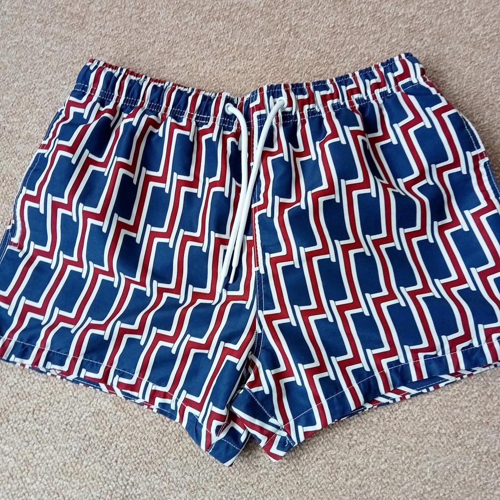 River Island zwemshort- Zwembroek met patroon, Blauw, Ophalen of Verzenden, River Island, Zwemshort