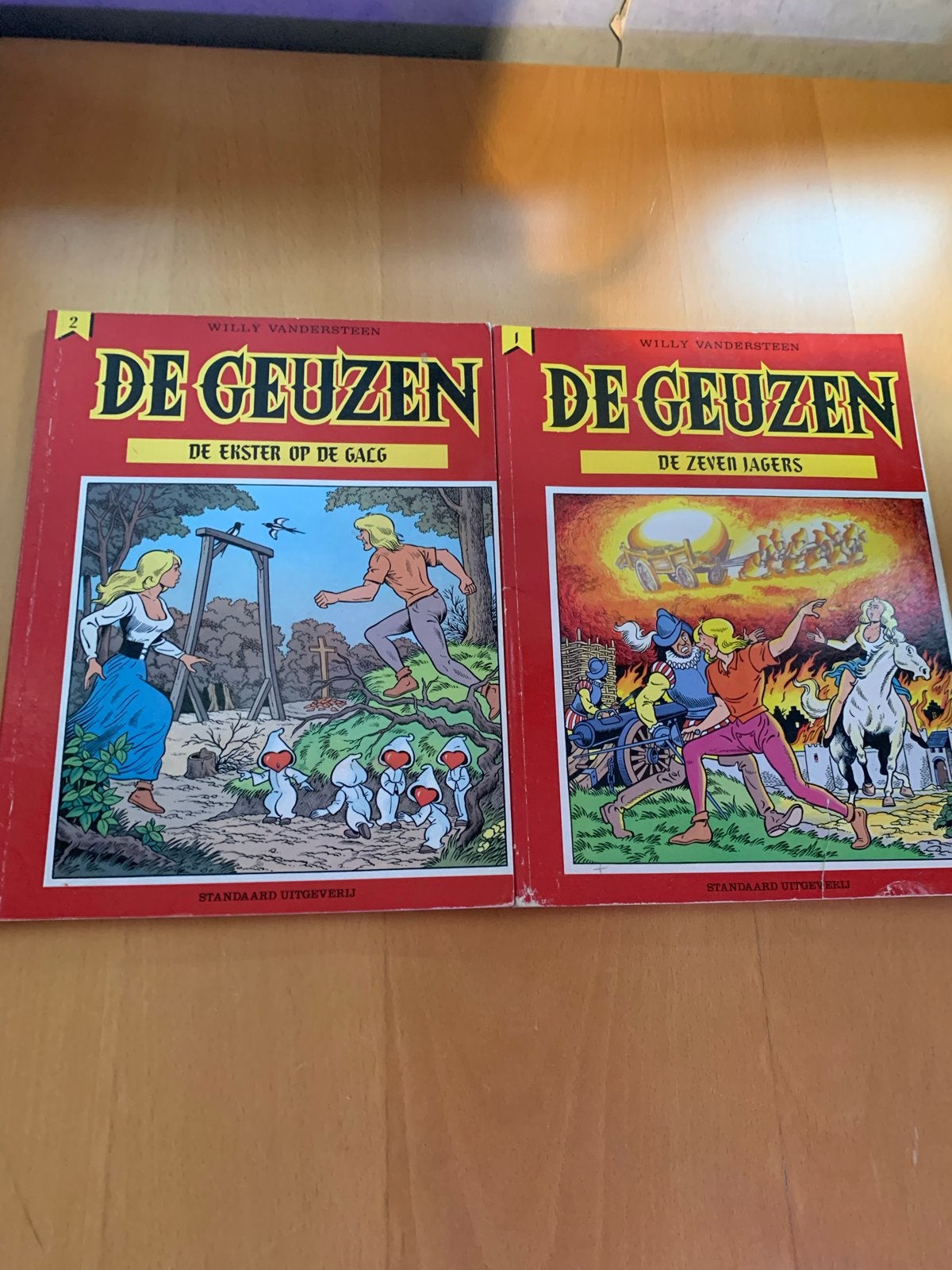 De Geuzen - Willy Vandersteen - 6 albums, Boeken, Stripboeken, Complete serie of reeks, Ophalen of Verzenden, Gelezen