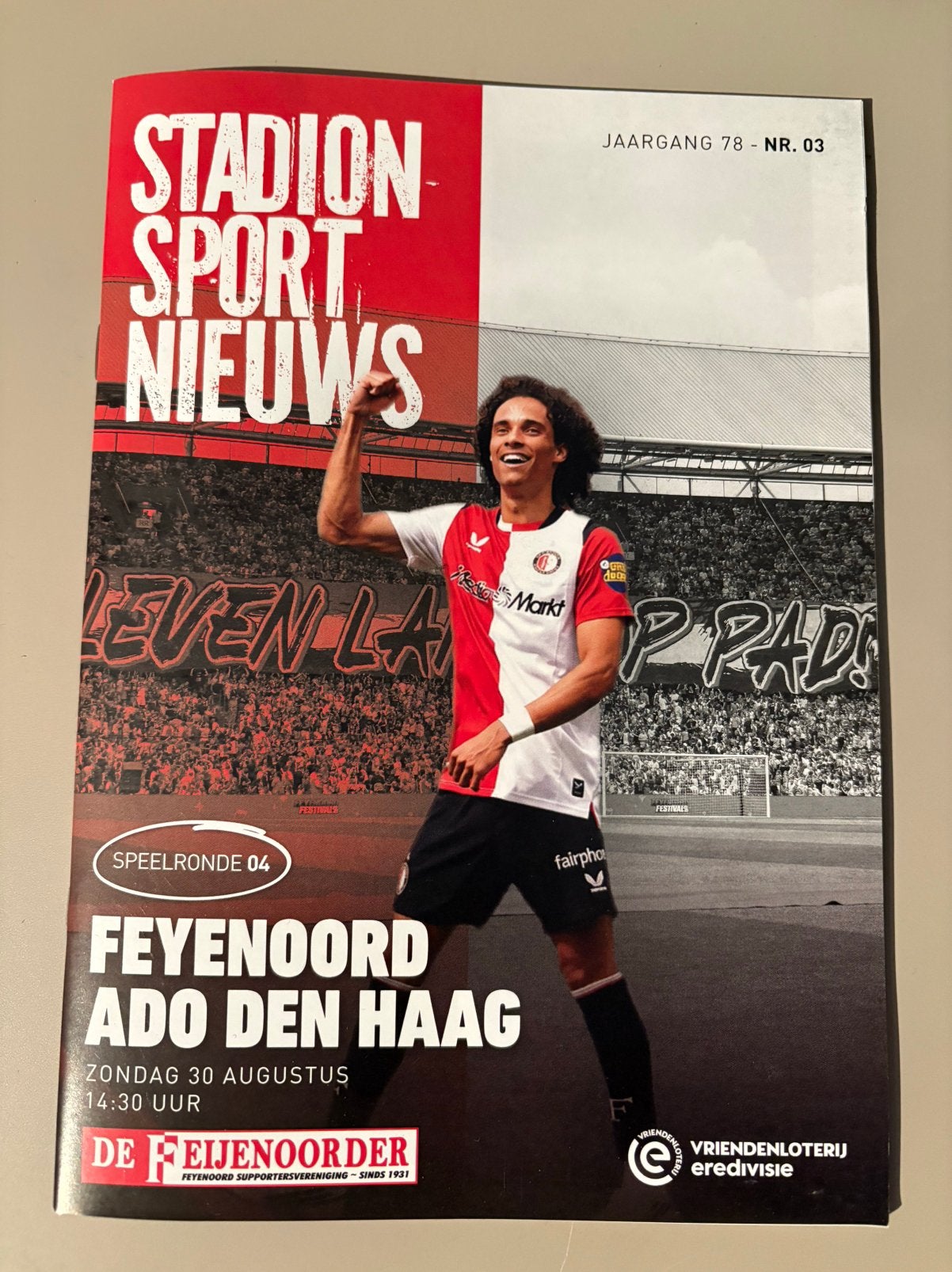Programmaboekje Feyenoord - Ado Den Haag, Ophalen of Verzenden, Nieuw, Feyenoord, Boek of Tijdschrift