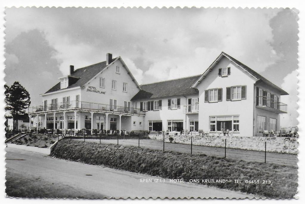 Epen Hotel Krijtland gelopen Ansichtkaart (B7476, Ophalen of Verzenden, 1960 tot 1980, Gelopen