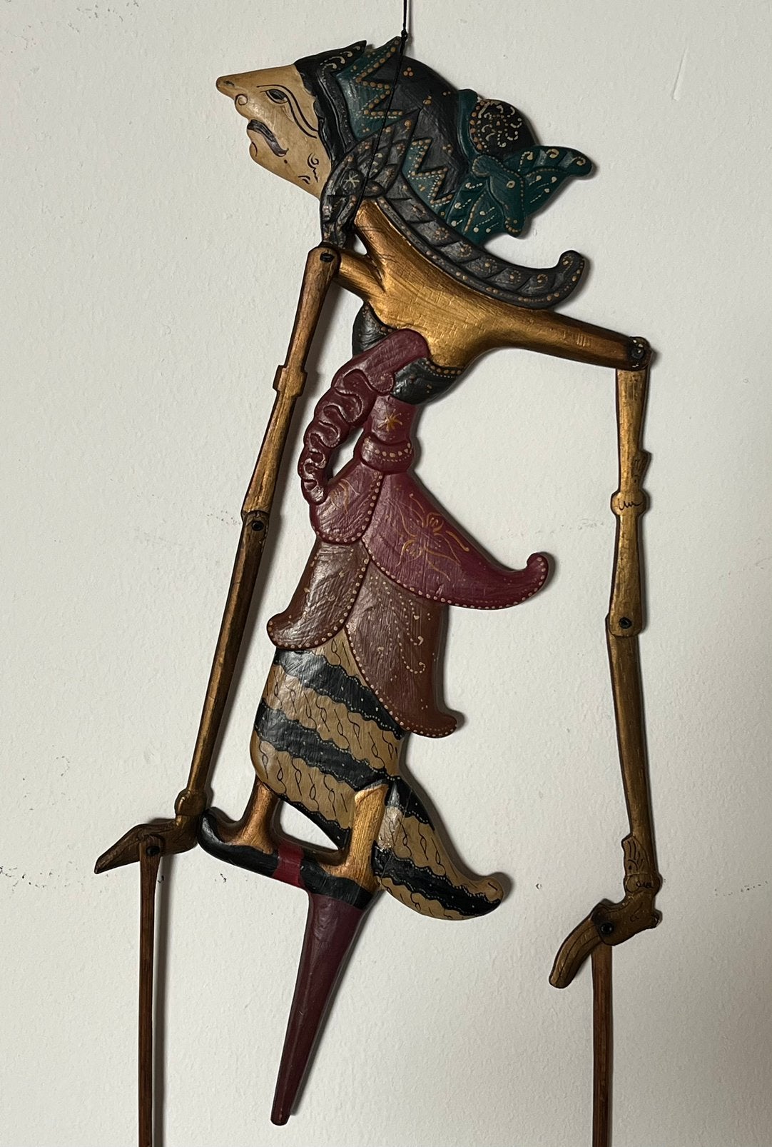 Antieke Wajang pop uit Indonesie., Antiek en Kunst, Ophalen of Verzenden