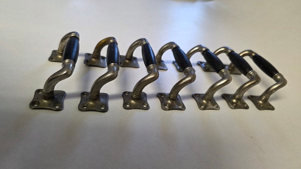 vintage deurgrepen (jaren 30), Doe-het-zelf en Verbouw, Ophalen of Verzenden, Gebruikt, Koper of Messing, Klink of Kruk