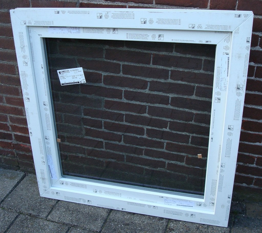 Kunststof Raamkozijn Draai/kiep 100 x 100 cm en 90 x 120 cm, Kunststof, Raamkozijn, Nieuw, Inclusief glas