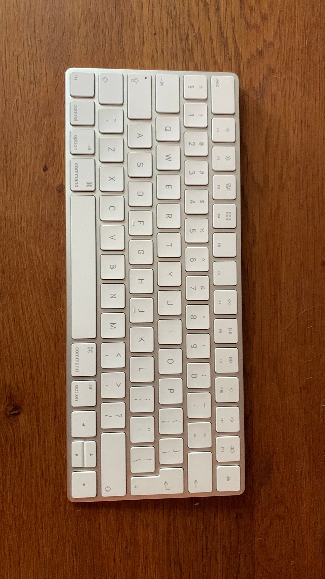 Apple wireless keyboard - plat model, Ophalen, Zo goed als nieuw