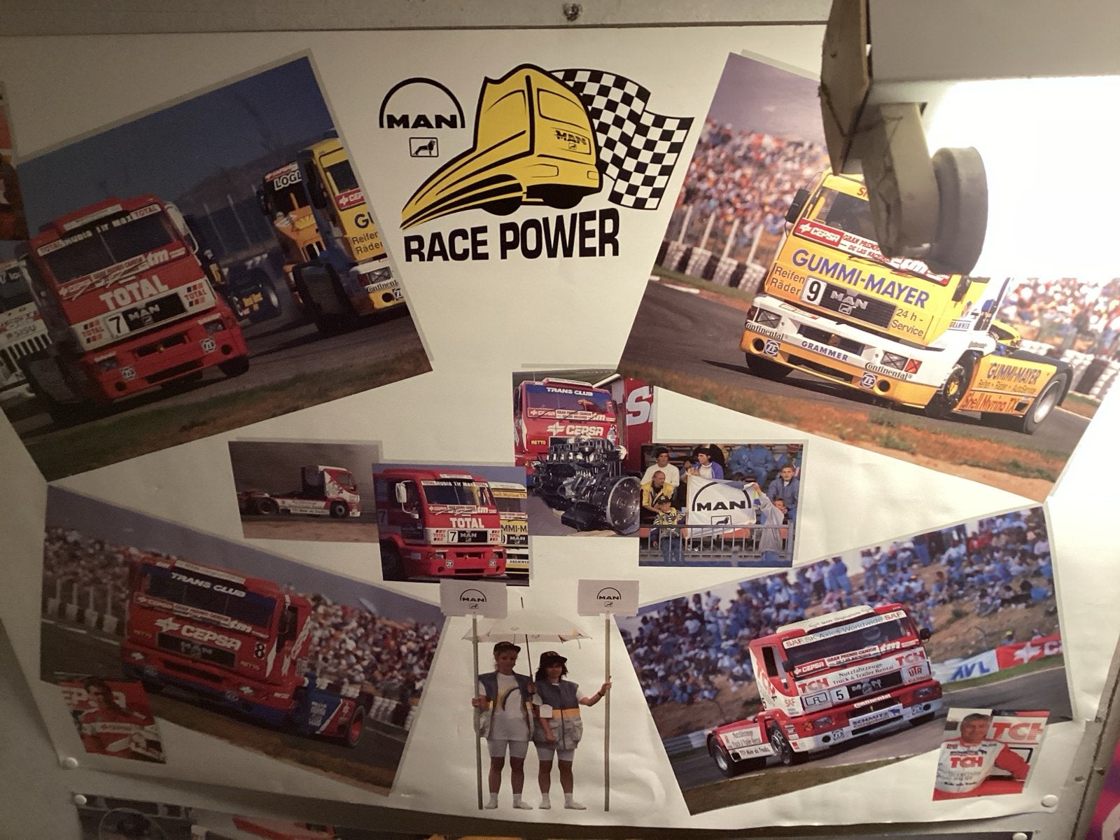 MAN Race Power Truck Racing Poster 50 x 70;cm, Ophalen of Verzenden, Gelezen