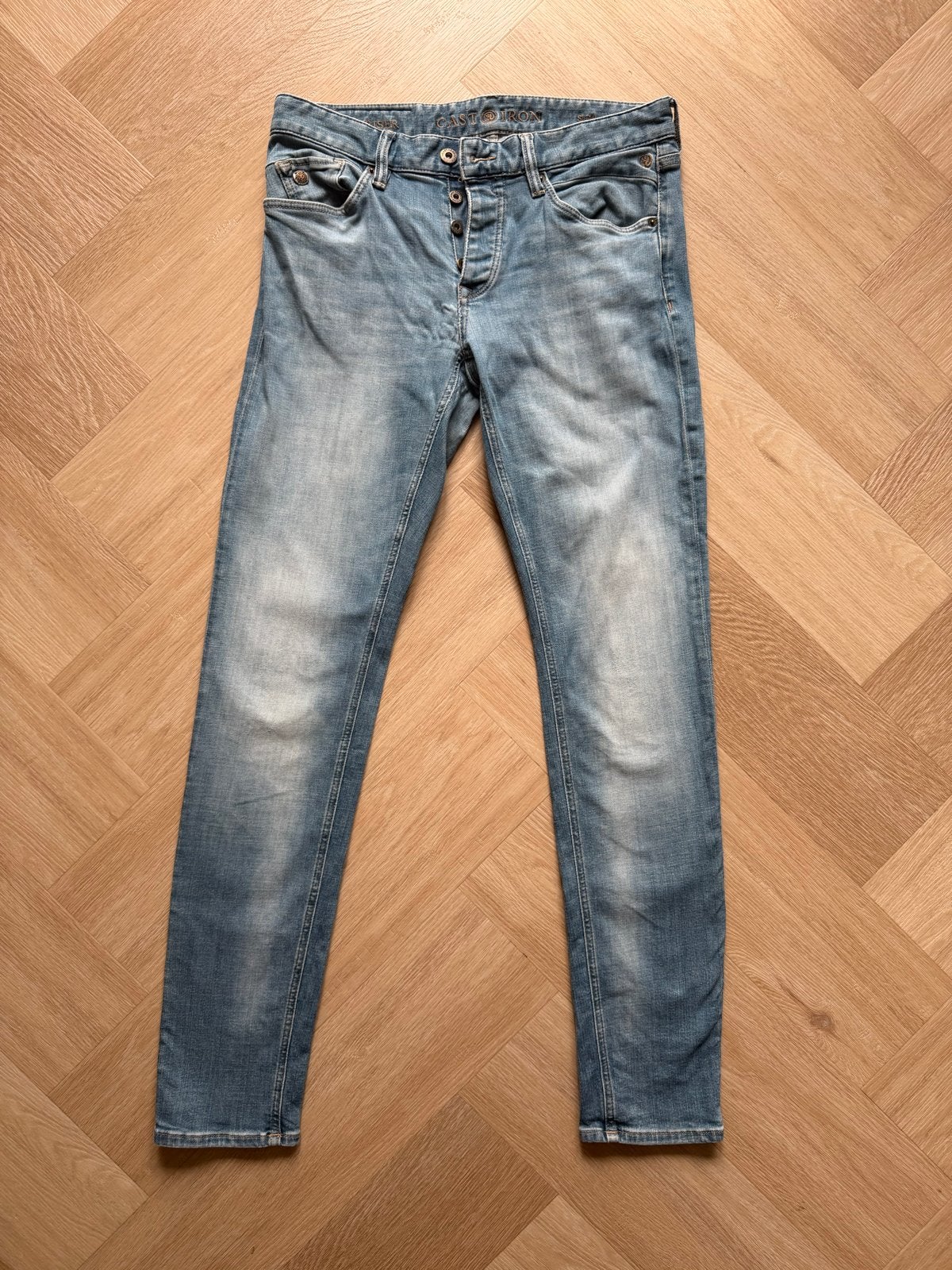 Cast Iron Riser Heren Jeans- Maat W32/L34, Ophalen of Verzenden, Zo goed als nieuw, Blauw, W32 (confectie 46) of kleiner