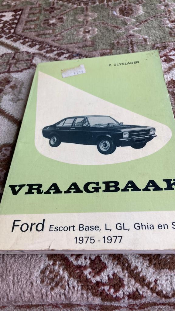 Vraagbaak Ford Escort en Taunus, Opel Kader, Ophalen of Verzenden, Zo goed als nieuw, Ford