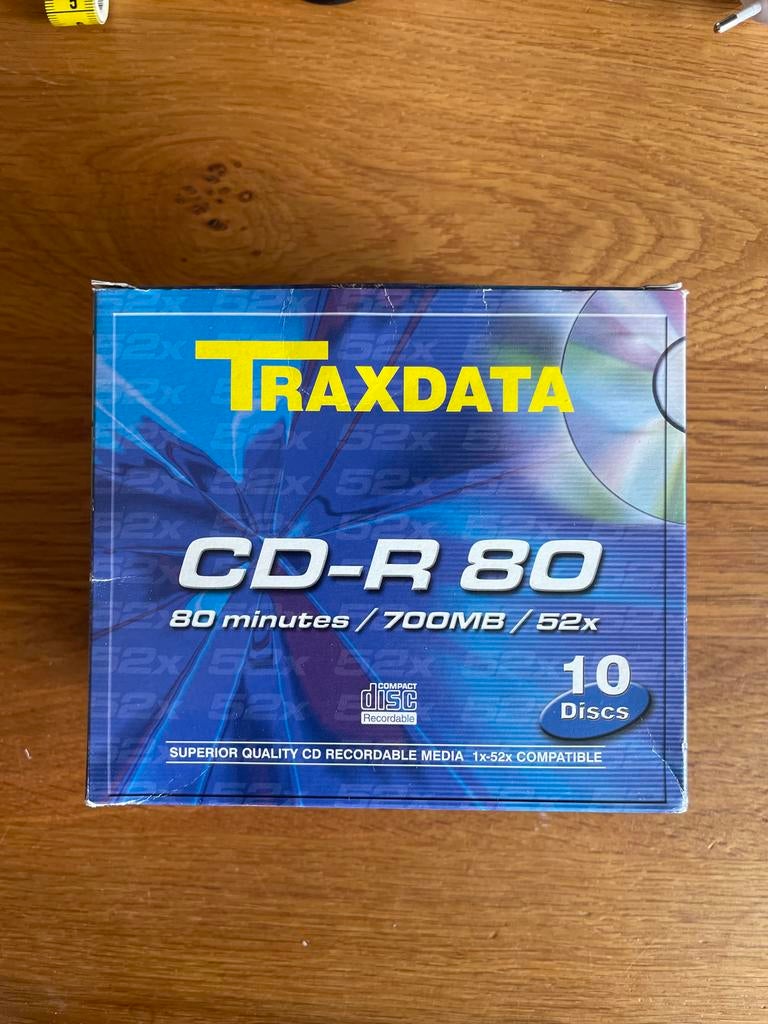 Traxdata CD-R 80 - 8 stuks - Nieuw, Verzenden, Nieuw, Cd, Op spindel