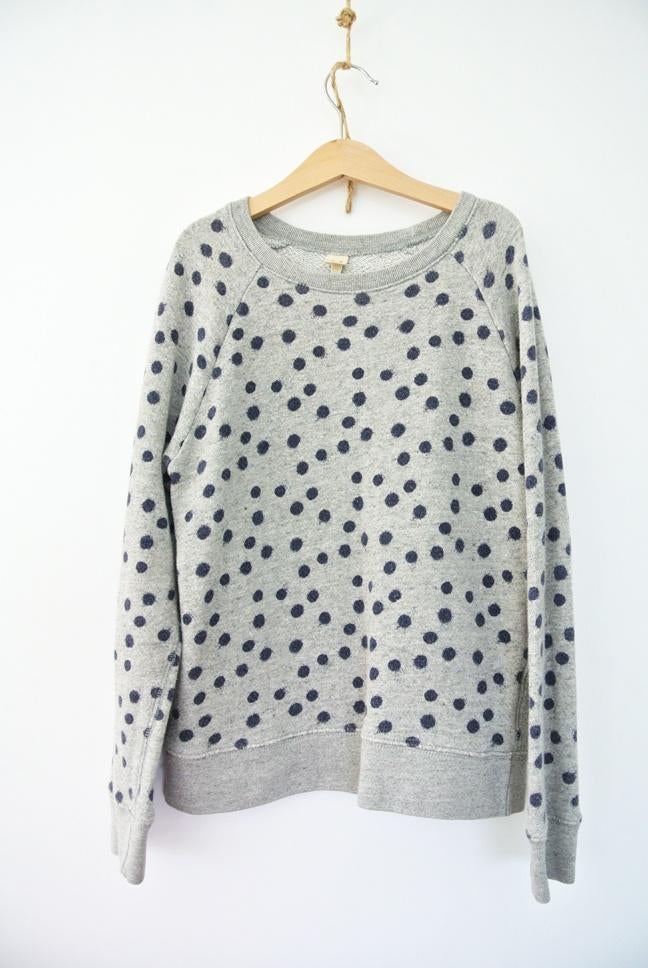 Bellerose Sweater maat 14 - 158/164 grijs donkerblauwe stip, Gebruikt, Jongen of Meisje, Trui of Vest, Ophalen of Verzenden