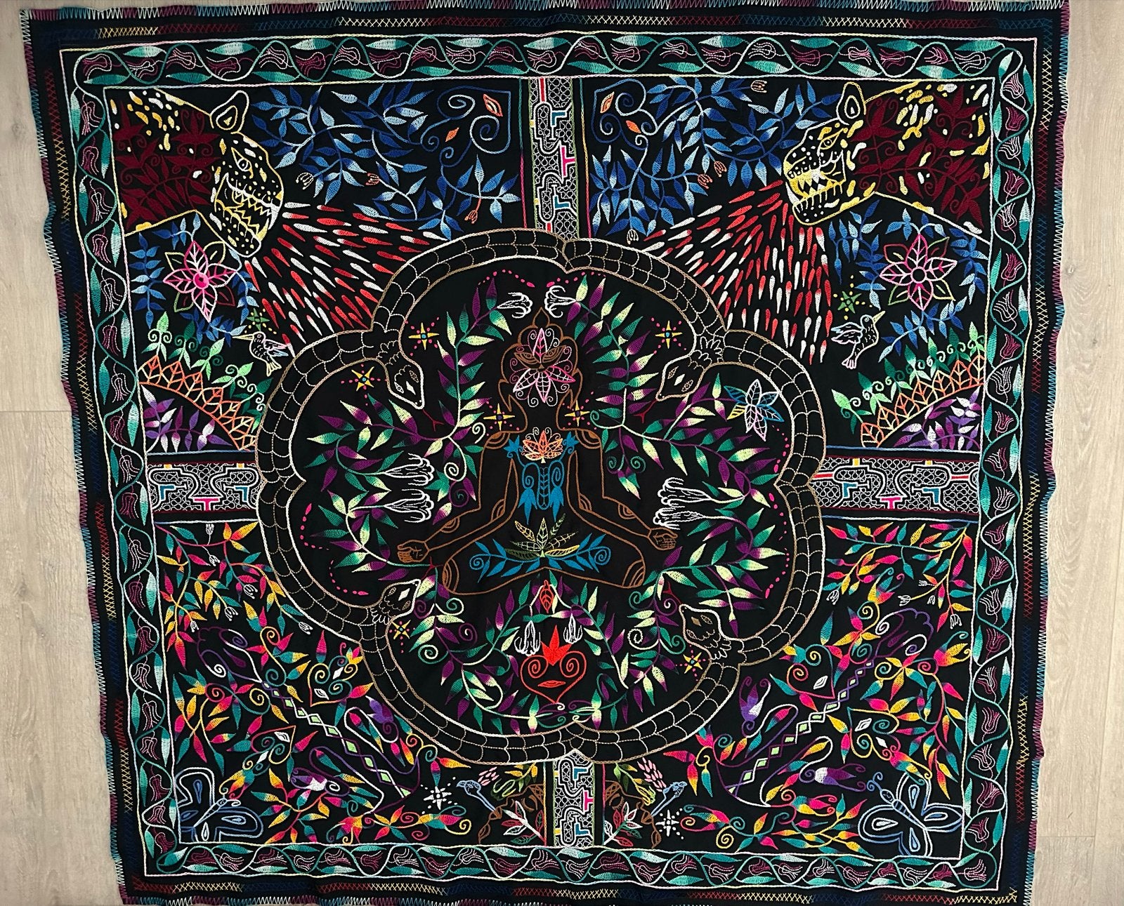 Shipibo doek, Ophalen