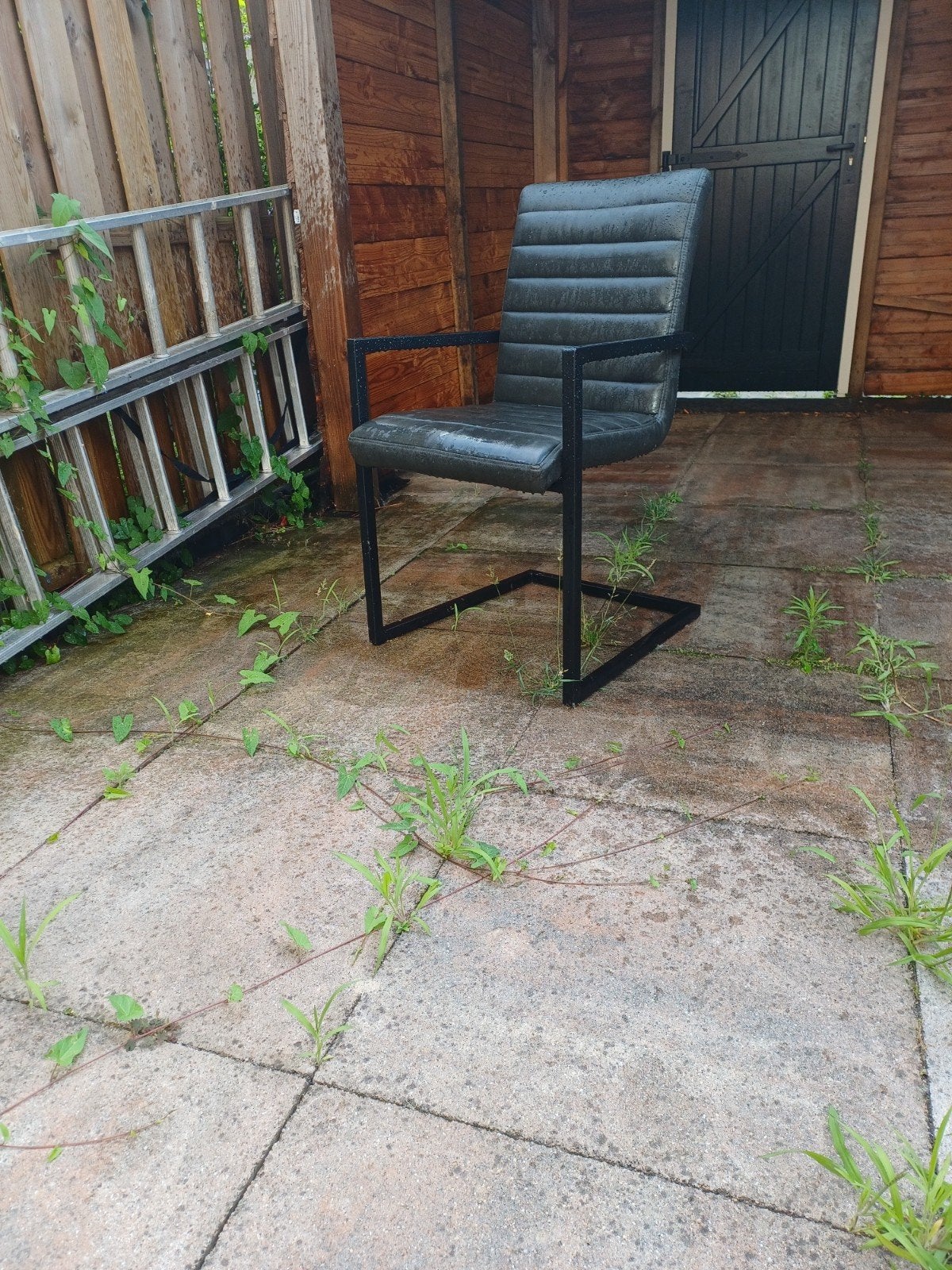 4x Eetkamerstoel, Tuin en Terras, Tegels en Klinkers, Ophalen, Gebruikt, Beton, Terrastegels