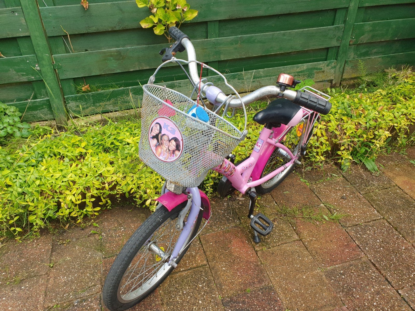 K3 meisjesfiets 18 inch, Ophalen, Gebruikt, 16 tot 20 inch