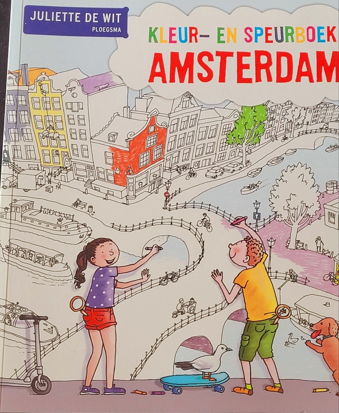 Kleur- en speurboek Amsterdam, Juliette de Wit, Non-fictie, Verzenden, Juliette de Wit, Zo goed als nieuw