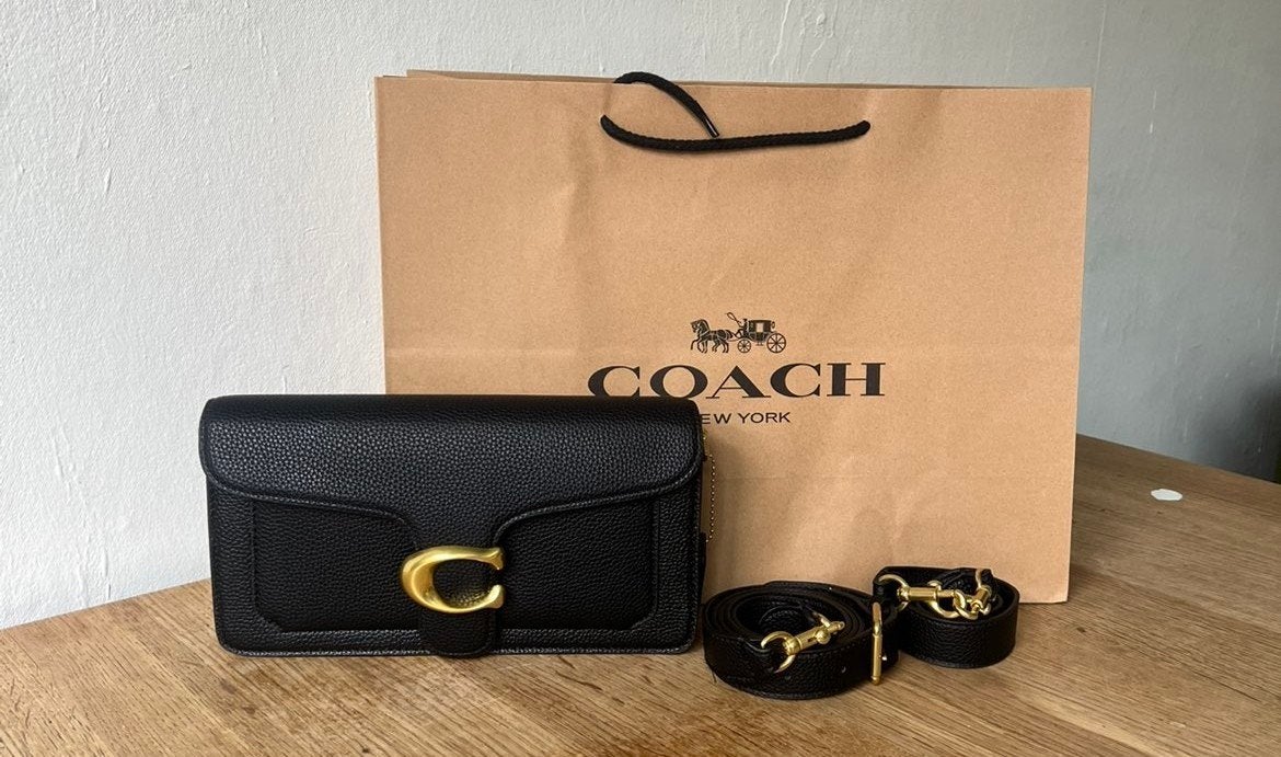 Coach Tabby 26 Zwart Pebble Leather Gold Hardware Crossbody, Ophalen of Verzenden, Nieuw, Zwart, Schoudertasje