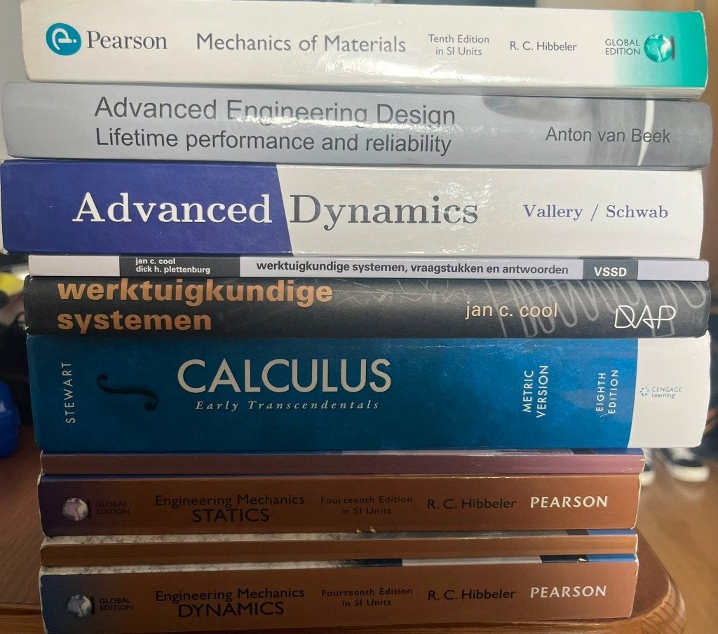 Schoolboeken BSc Werktuigbouwkunde TU Delft, Boeken, Ophalen, Gelezen, Overige niveaus