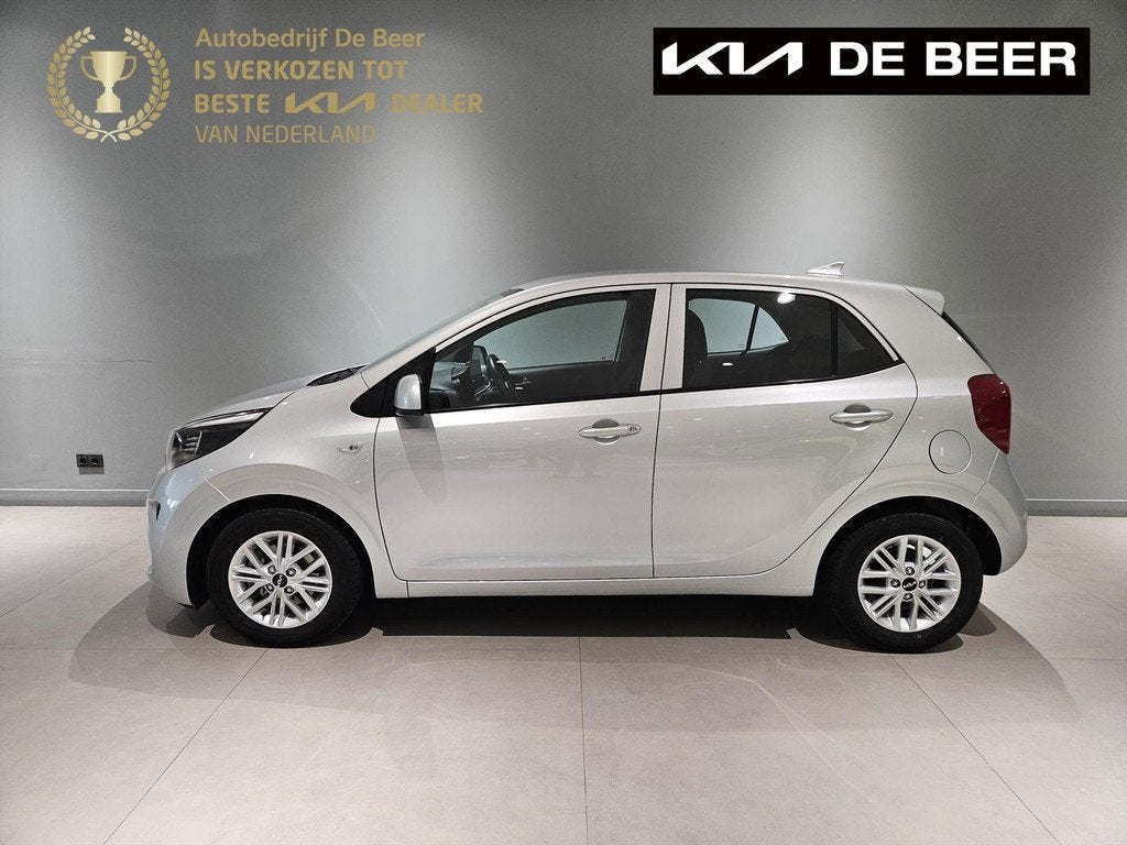KIA Picanto 1.0 DPi 67pk 4-zits DynamicLine Airco/ Cruise/ L, Auto's, Kia, 12 maanden, Stof, Gebruikt, 4 stoelen
