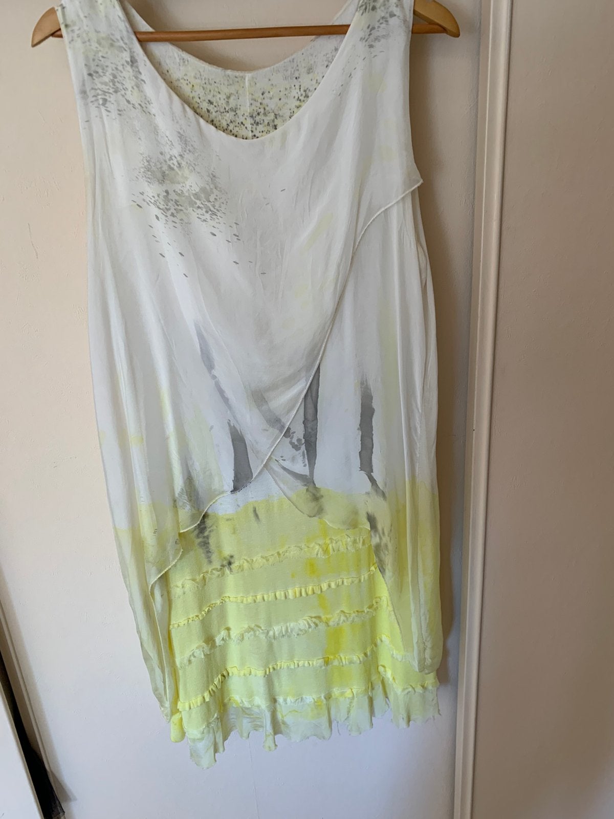 Mooie zijden met viscose jurkmaat xxl, Kleding | Dames, Overige kleuren, Maat 42/44 (L), Ophalen of Verzenden, Zo goed als nieuw