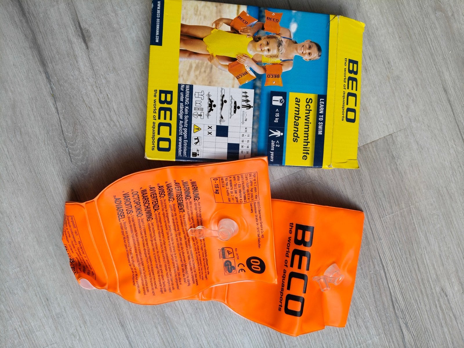 Zwembandjes Beco 0-15kg, Kinderen en Baby's, Babykleding | Baby-zwemkleding, Gebruikt, Jongetje of Meisje, Overige maten, Ophalen of Verzenden
