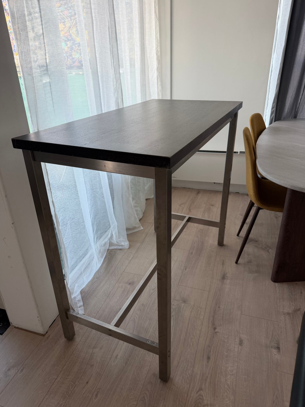 IKEA UTBY bartafel 120  60  103 cm, Huis en Inrichting, Tafels | Eettafels, Gebruikt, 50 tot 100 cm, 100 tot 150 cm, tot twee personen