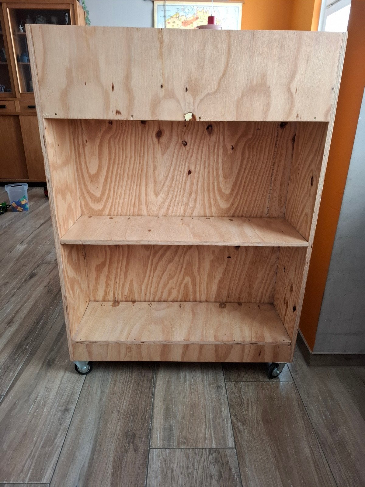 Houten kast, open kast, speelgoed kast, roomdivider, Huis en Inrichting, Kasten | Overige, Ophalen, Zo goed als nieuw