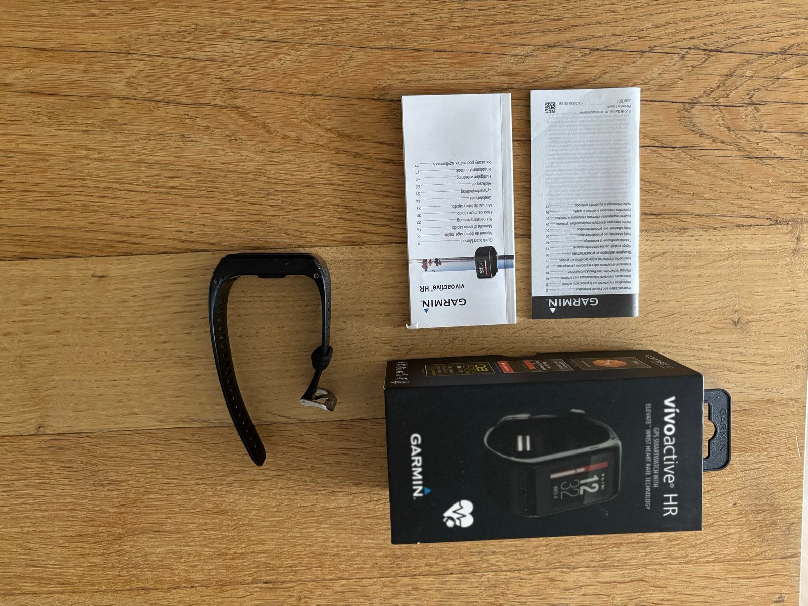 Garmin Vivoactive HR Activity Tracker met GPS Hartslagmeter, Zwart, Ophalen of Verzenden, Waterdicht, Android