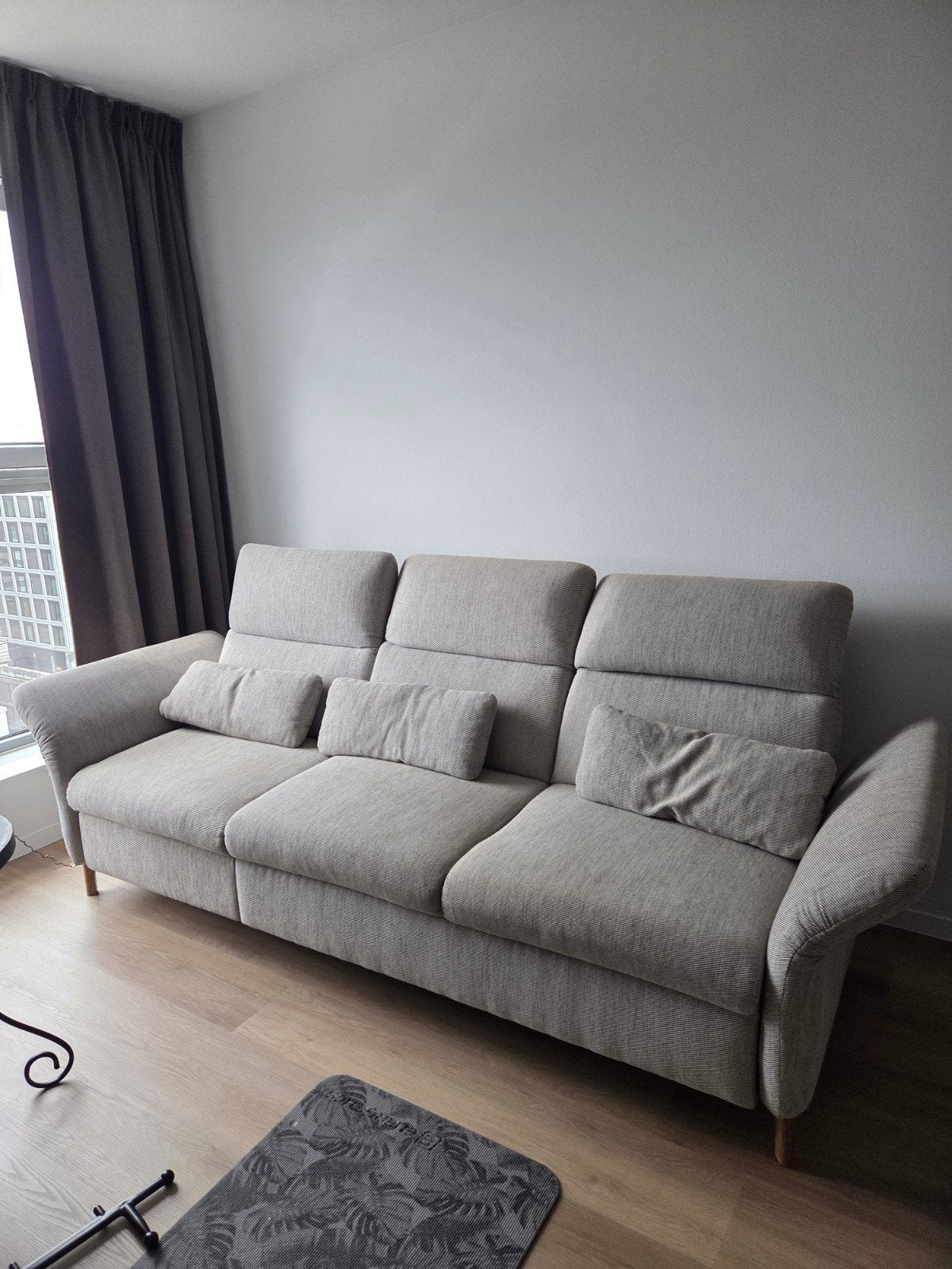 Comfortabele 3-zitsbank met relaxfunctie, Modern, Comfortabel, Driepersoons, 75 tot 100 cm, Ophalen of Verzenden