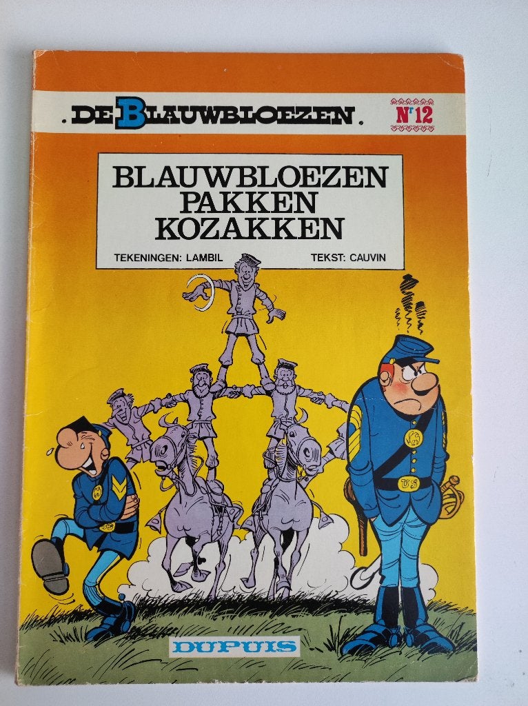 Blauwbloezen nr 12 Blauwbloezen pakken Kozakken eerste druk., Gelezen, Eén stripboek, Ophalen of Verzenden, Raoul Cauvin, Louis Salvérius, Willy Lambil