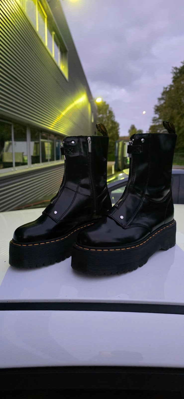 Dr. Martens Jetta Hi Max laarzen - Zo goed als nieuw, Zwart, Overige typen, Ophalen of Verzenden, Dr. Martens